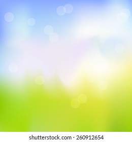 Vector illustration of soft colored abstract background