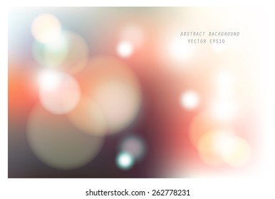 vector illustration of soft colored abstract blurred light background layout design , can be use for background concept or festival background.