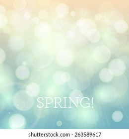 Vector illustration of soft colored abstract background. Bright spring background.