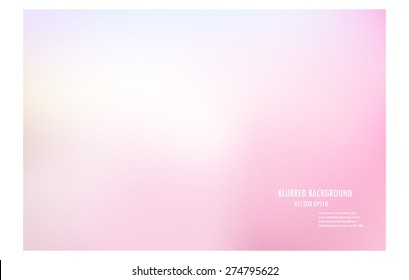 vector illustration of soft colored abstract blurred light background layout design 