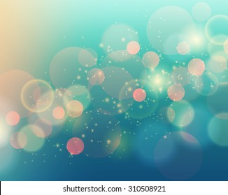 Vector illustration of soft colored abstract background. Blue light