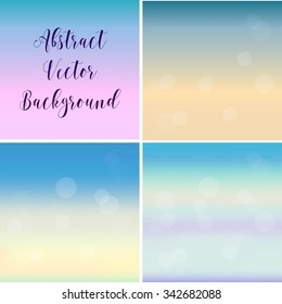 Vector illustration of soft colored abstract background.