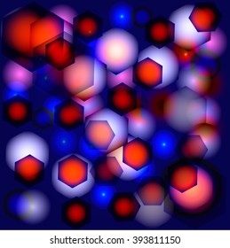 Vector illustration of soft colored abstract background 