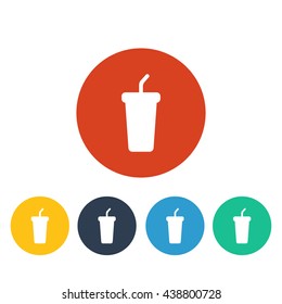 Vector illustration of soft drink icon