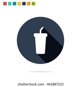 Vector illustration of soft drink icon