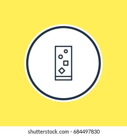 Vector Illustration Of Soft Drink Outline. Beautiful Summer Element Also Can Be Used As Cocktail  Element.