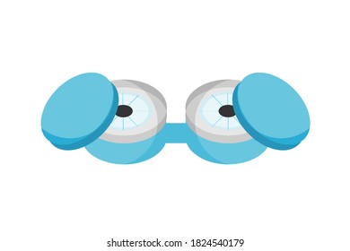Vector Illustration of Soft Eye Lens