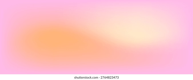 Vector illustration of a soft gradient background blending pink, orange, and peach hues, creating a warm and soothing abstract design.