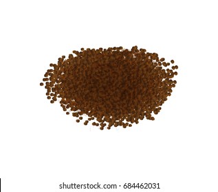 Vector illustration of soil, mud on a white background. Ready vector object for your template, infographics, flyer, banner. Vector soil background isolated on white. 