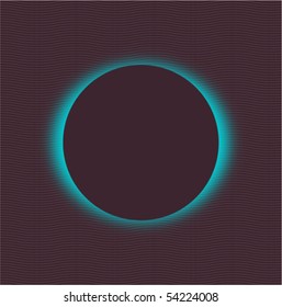 vector illustration of a solar eclipse