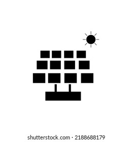 Vektorgrafik eines Solarenergiesystems.