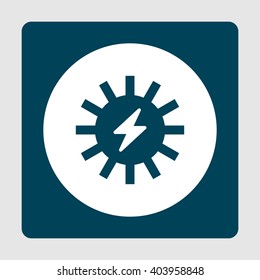 Vector illustration of solar enerji  icon. Premium quality web icon
