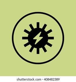 Vector illustration of solar enerji icon. Premium quality web icon