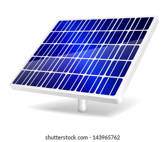 Vector illustration of Solar Panel icon. EPS10.