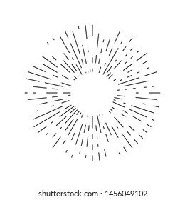 vector illustration solar rays background