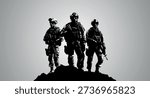 Vector Illustration of Soldiers Warrior legion troop armed force
