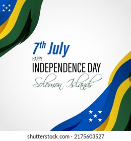 Vector illustration for Solomon Islands Independence Day