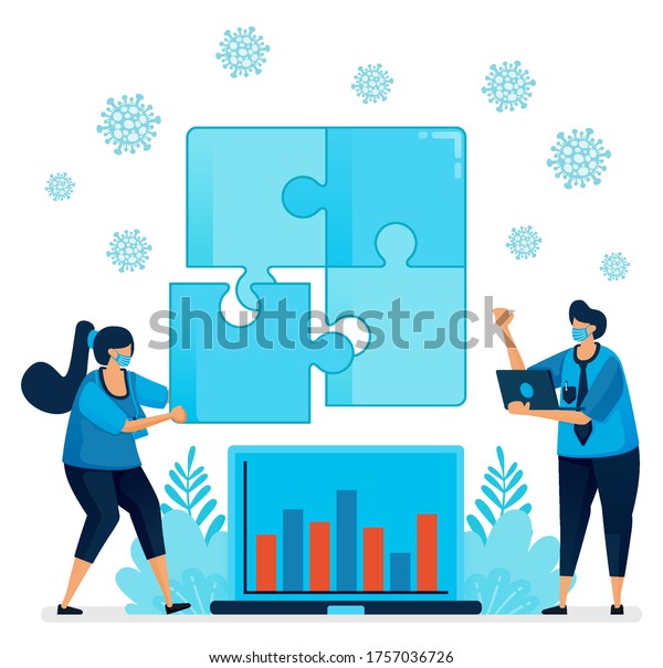Vector Illustration Solving Problem Business When Stock Vector (Royalty ...