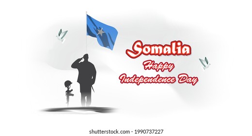 vector illustration for Somalia independence day