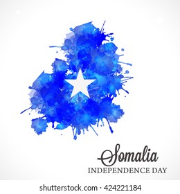 Vector illustration of Somalia independence day.