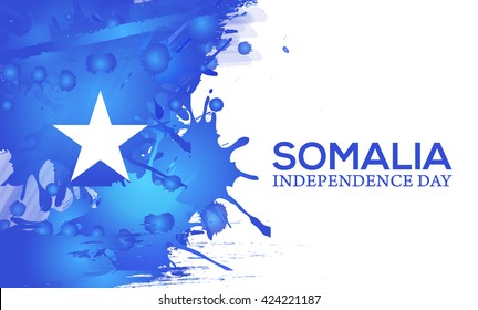 Vector illustration of Somalia independence day.