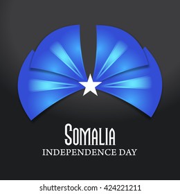 Vector illustration of Somalia independence day.