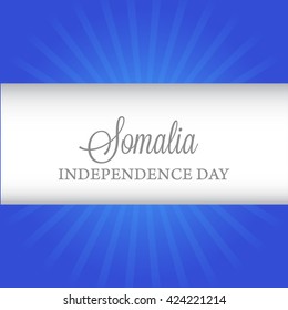 Vector illustration of Somalia independence day.