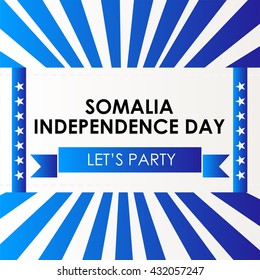 Vector illustration of Somalia independence day.