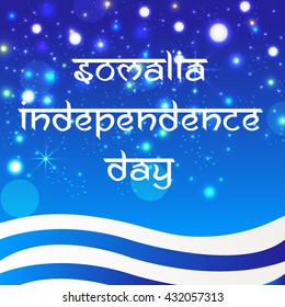 Vector illustration of Somalia independence day.