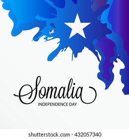 Vector illustration of Somalia independence day.