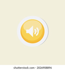 vector illustration sound icon ,suitable for website symbol,etc