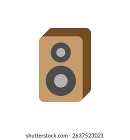 Vector illustration of an Sound System isolated on a white background