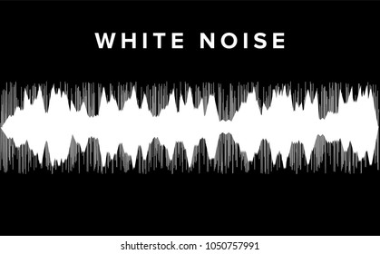 Vector illustration of sound wave on dark background.