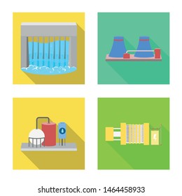 Vector illustration of source and environment icon. Collection of source and bio vector icon for stock.