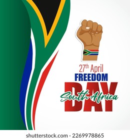 Vector illustration of South Africa Freedom Day