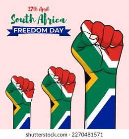 Vector illustration of South Africa Freedom Day