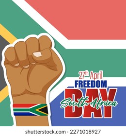 Vector illustration of South Africa Freedom Day