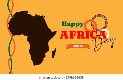 Vector illustration of South Africa Freedom Day with africa maps vector.