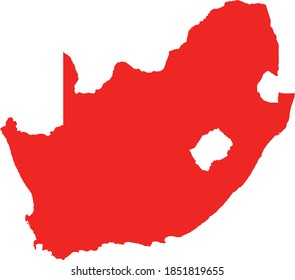 vector illustration of South Africa map