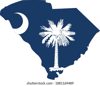 Map Flag State South Carolina Stock Vector (Royalty Free) 33903022 ...