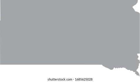 vector illustration of South Dakota map