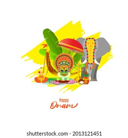 vector illustration for South Indian Festival Onam