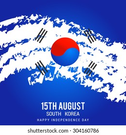 Vector illustration for South Korea Independence Day.