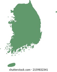Vector Illustration of South Korea map