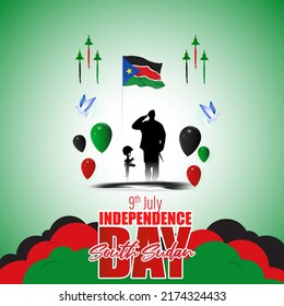 Vector illustration for South Sudan Independence Day