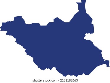 Vector Illustration of South Sudan map