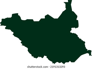 Vector Illustration of South Sudan map