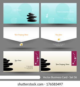 Vector illustration: Spa, beauty, health & wellness theme graphic design element for cards & background (Part 56)