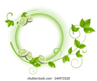 Vector illustration: Spa, flower & leaf theme graphic design element for cards & background (Part 25)