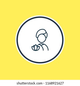 Vector illustration of spa icon line. Beautiful travel element also can be used as relaxation icon element.